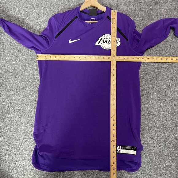 Los Angeles Lakers NIKE Authentics Elite Shooter Long Sleeve Shirt Men's L - Picture 7 of 7